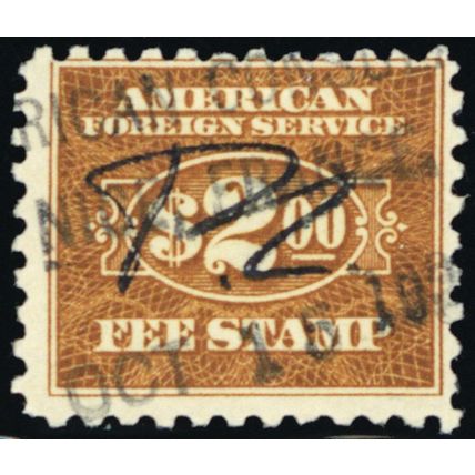 RK28, $2 Consular Service Revenue Stamp Cat $125.00 - Stuart Katz