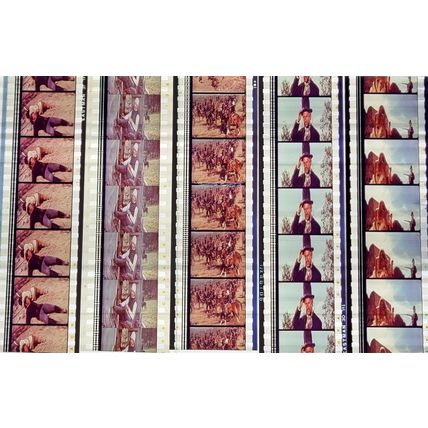 SOLDIER BLUE. Pk MULTI QVF - a011K. - 5 STRIPS OF 5 - 35MM FILM CELLS
