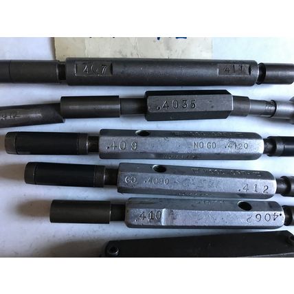 LOT THE PIPE MACHINERY GO NO GO PLUG GAGE .410,.4062,.409,.4120, .401,.412,SA