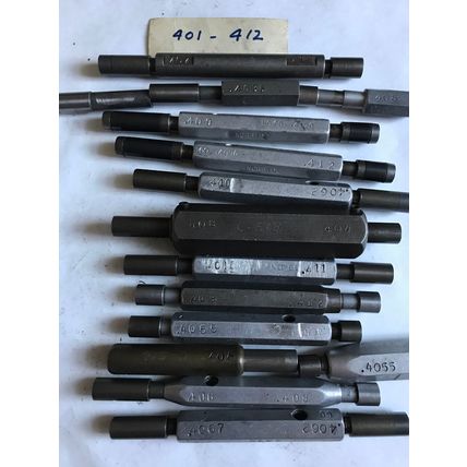 LOT THE PIPE MACHINERY GO NO GO PLUG GAGE .410,.4062,.409,.4120, .401,.412,SA
