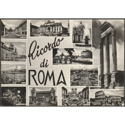 Ricordo di Roma, c.1950s - Fotorapida Foto Cartolina