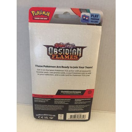 New Pokemon Holo Revavroom/Varoom Obsidian Flames Blister Pack + Coin