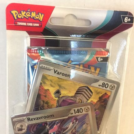 New Pokemon Holo Revavroom/Varoom Obsidian Flames Blister Pack + Coin