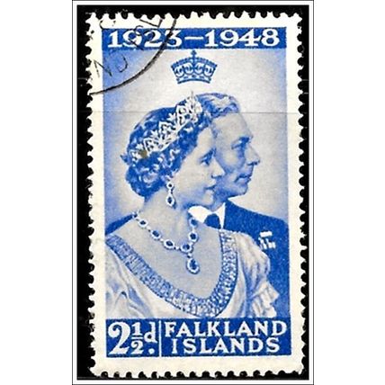 Falkland Islands Stamp 'Silver Wedding' SG166 Used C4