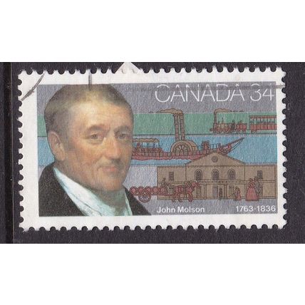 Canada 1986 John Molson 34c Fine Used SG 1222 VGC