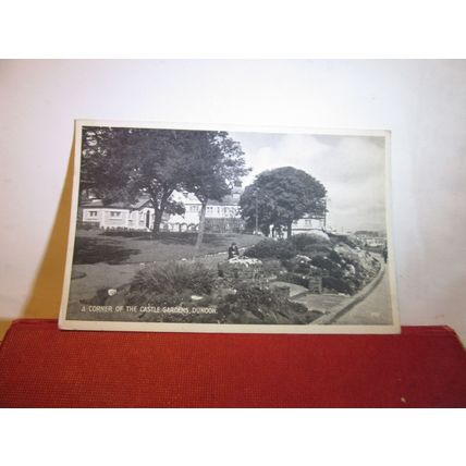 CASTLE GARDENS, DUNOON, Argyllshire, Scotland used postcard 1952 pm =