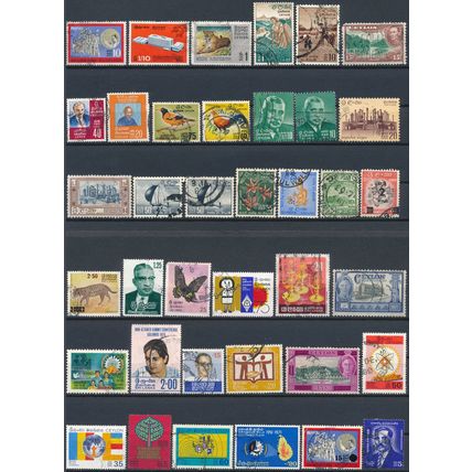 114 Stamp Selection - Sri Lanka / Ceylon - Used Hinged