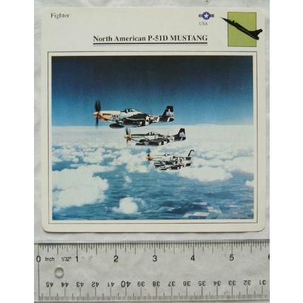 P-51D Mustang - USA - Fighter - Collectors Club Card