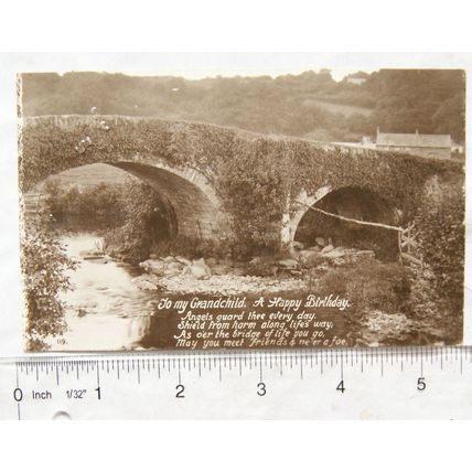 1916 postcard To My Grandchild A Happy Birthday