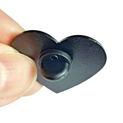 Skeleton Hands Heart Pin Badge Black Metal Pin 3 cm x 2.8 cm BA144