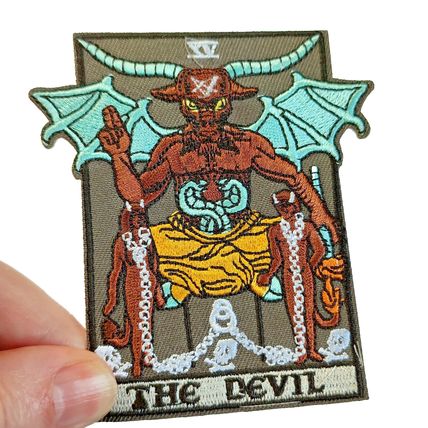 The Devil Tarot Card Embroidered Patch Sew On Iron On Badge Gothic Pagan P224