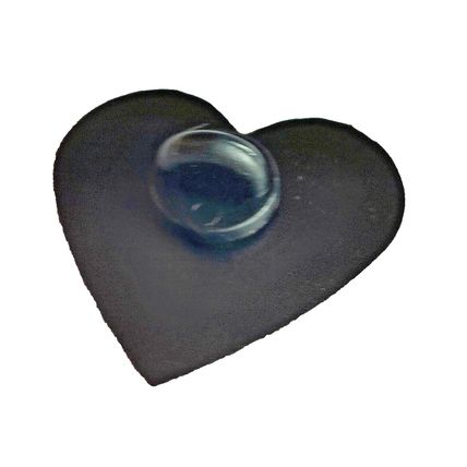Skeleton Hands Heart Pin Badge Black Metal Pin 3 cm x 2.8 cm BA144