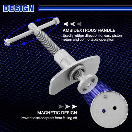 DASBET 24Pcs Heavy Duty Disc Brake Caliper Tool Set Disc Brake Caliper Compresso