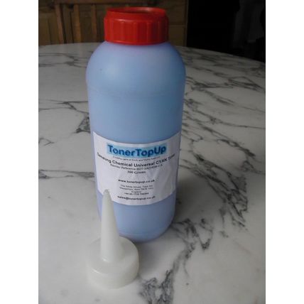 Cyan Chemical Toner Bottle for Graphic Art Colouring Designs mix (Samsung type)