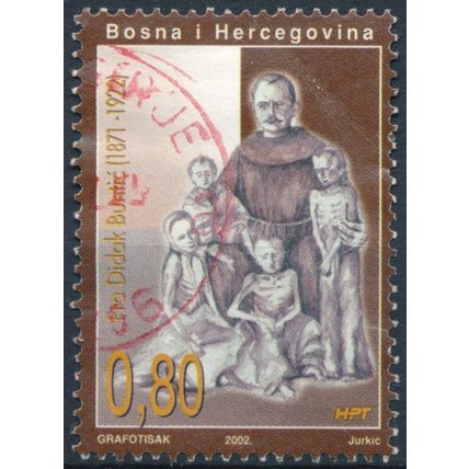 80ᵗʰ Death Anniv Fra Didak Buntic -Bosnia Herzegovina Croatian 2002 -FH -Mi 92