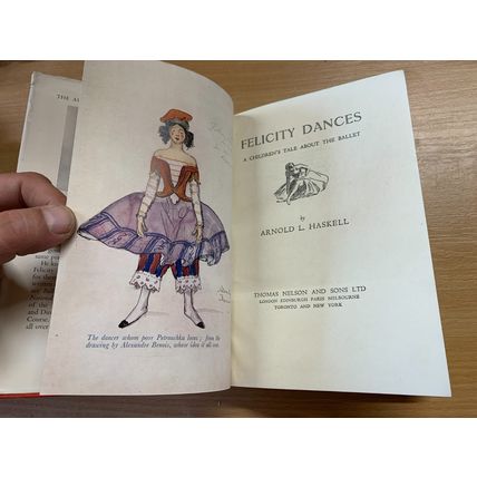 1946 "FELICITY DANCES" ARNOLD L HASKELL BALLET FICTION? HARDBACK BOOK (P3)