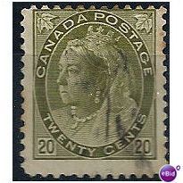 Canada 1900 SG165 20c Olive Green Fine Used