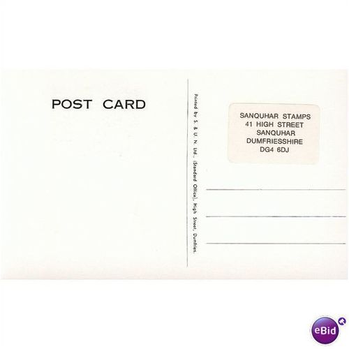 GB Postcard - Post Office - Sanquhar + FDI
