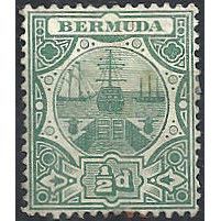 Bermuda 1910 SG45 1/2d Green Mounted Mint .. .