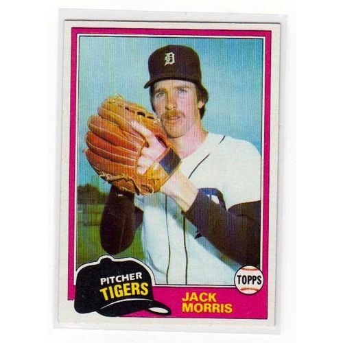 1981 Topps Jack Morris baseball card #572 – Tigers