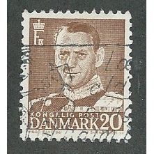 DEN 1948 20o 'KING FREDERIK IX' FINE USED (EBID42-949)