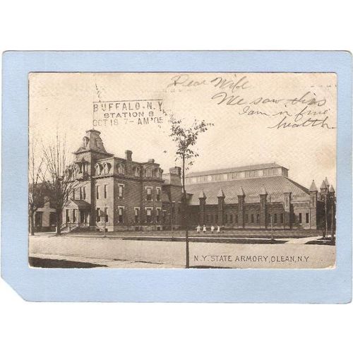 New York Olean N Y State Armory Street Scene ny_box2~710