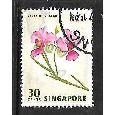 SINGAPORE 1962 30c VANDA ORCHID SG 73 FINE USED#2