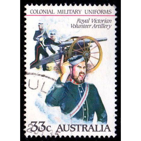 Australia 1985 Military Uniforms Artillery 33c Used Stamp A