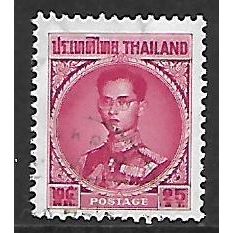 THAILAND 1963 25s RED KING BHUMIBOL SG 480 FINE USED##2