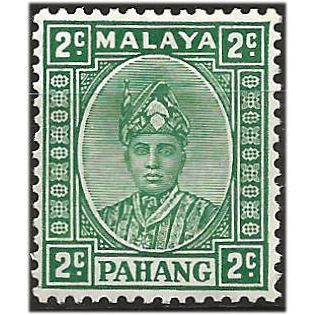 Pahang 1936 SG30 2c Green Mounted Mint . ..