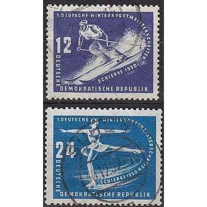 GERMANY DDR [1950] MiNr 0246-47 ( OO/used ) [03] Sport