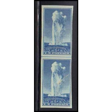 760 5c Yellowstone Park Fine MNH Hor Line Vert Pair Z2131