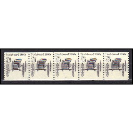 2124 4.9c Buckboard Very Fine MNH Dry Gum PNC 4/5 X0274