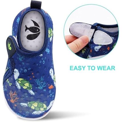 JIASUQI Boys Girls Water Shoes Toddler Quick Dry Aqua Socks Breathable Barefoot