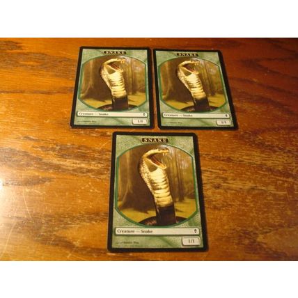 Magic The Gathering, MTG, 7- Cards, 1993-2009, Diff. Backs, SNAKE, ex/nm