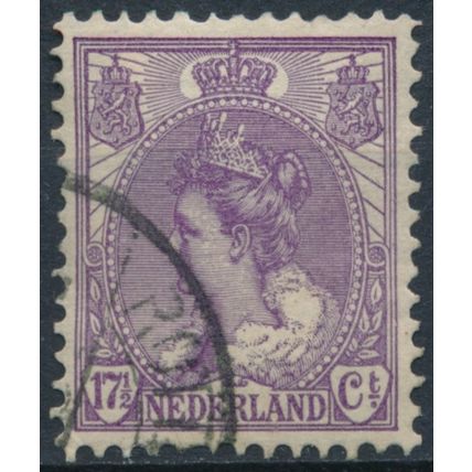 Queen Wilhelmina: 17½c - Netherlands 1906 - FH - MiNr 68