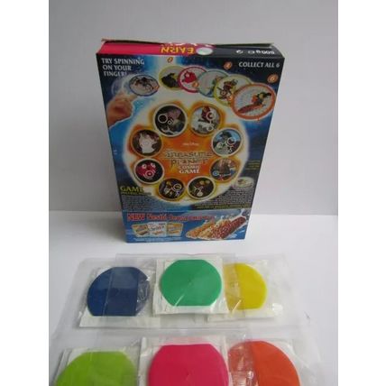 Nestle 2002 Shreddies Treasure Planet Cereal Box & Set of 6 Holograph Spinners