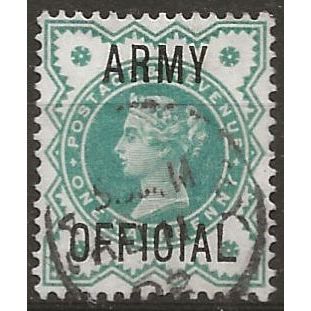 1900 O42 1/2d Blue-Green Army Official Fine Used ..