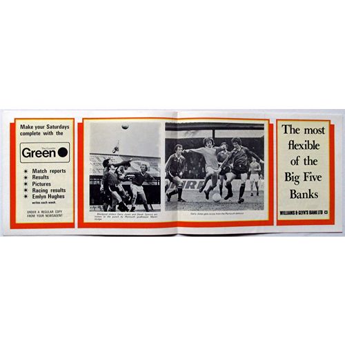 1978-79 BLACKPOOL v WATFORD (Reasonably Good Condition - No Writing)