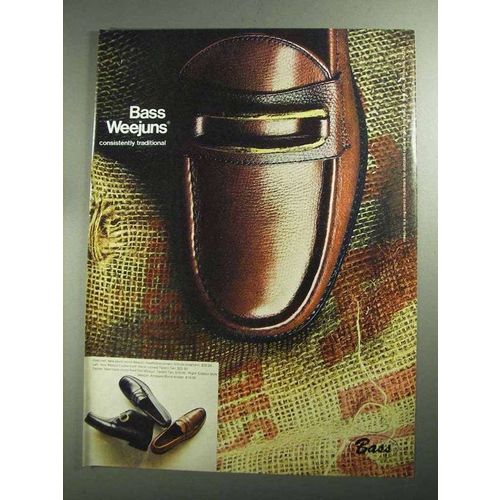 1968 Bass Weejun Shoe Ad - Consistently Traditional