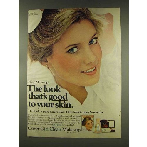 1977 Cover Girl Clean Make-up Ad - Cindy Harrell