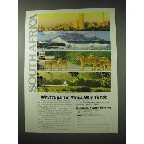 1984 South Africa Tourism Ad - Why It's Part of Africa