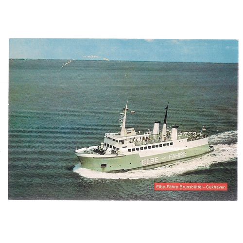 ELBE-FAHRE, BRUNSBUTTEL - CUXHAVEN, GERMANY unused postcard =