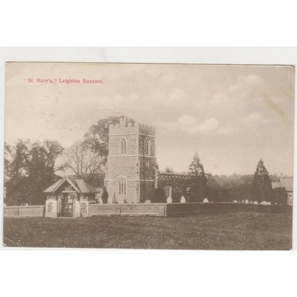 PPC St Marys Church Leighton Buzzard Bedfordshire 1905