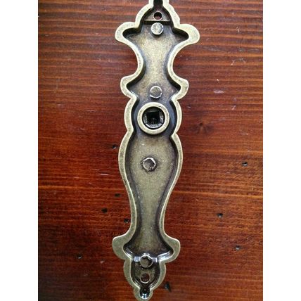 2 Egoki Colour Antique Brass Cupboard Cabinet Drawer Drop Handles Length 105mm