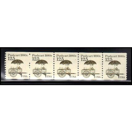 2133v 12.5c Pushcart Very Fine MNH Dry Gum PNC 1/5 Missing Ink X2217