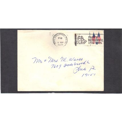 Cover 1509 10c Crossed Flags CV02800