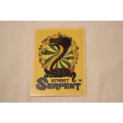 Deanna Calkins STREET SERPENT 1977 Donruss Skateboard STICKER NO. 19