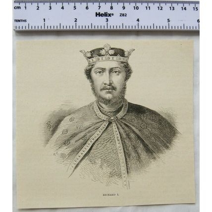 Vintage engraving - Richard I