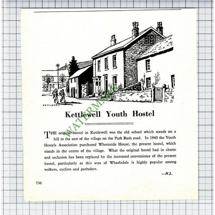 Kettlewell Youth Hostel Whernside House - 1962 Cutting